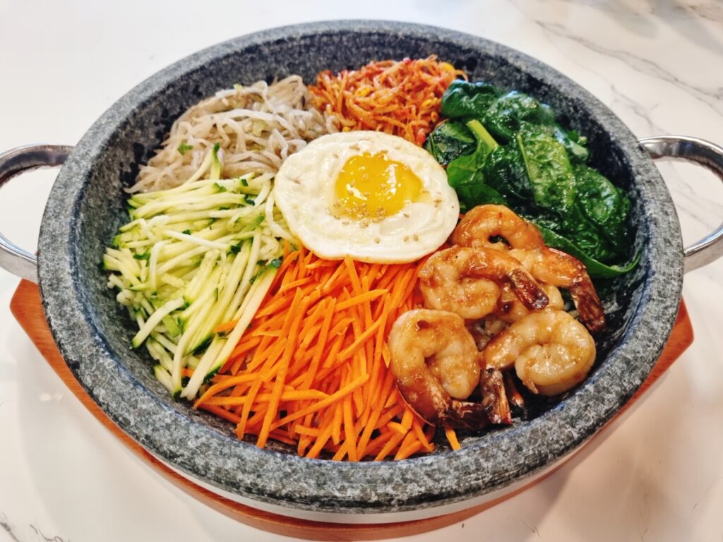 shrimp hotstone bibimbap